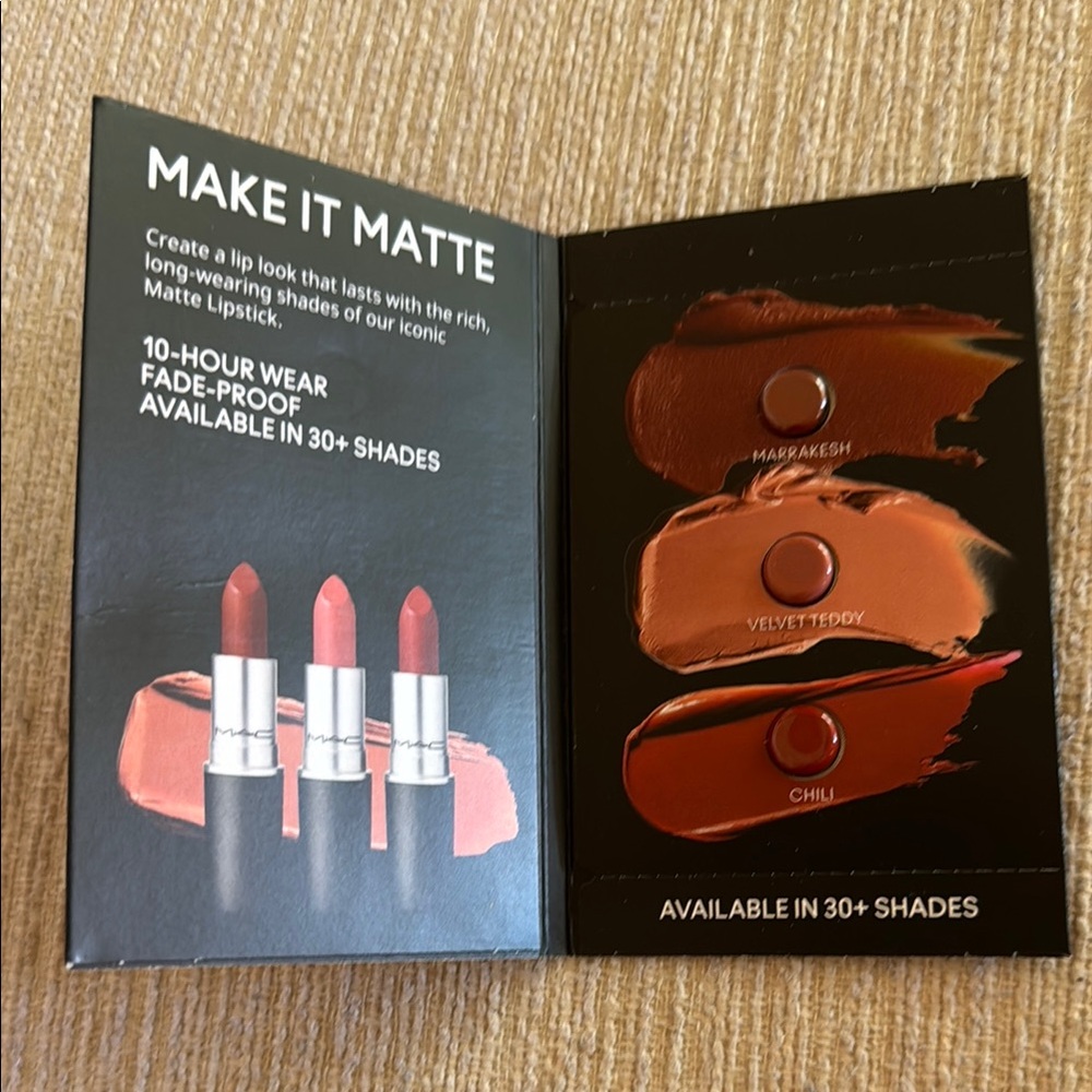 MAC Cosmetics Matte Lipstick Set - Marrakesh, Velvet Teddy, Chili